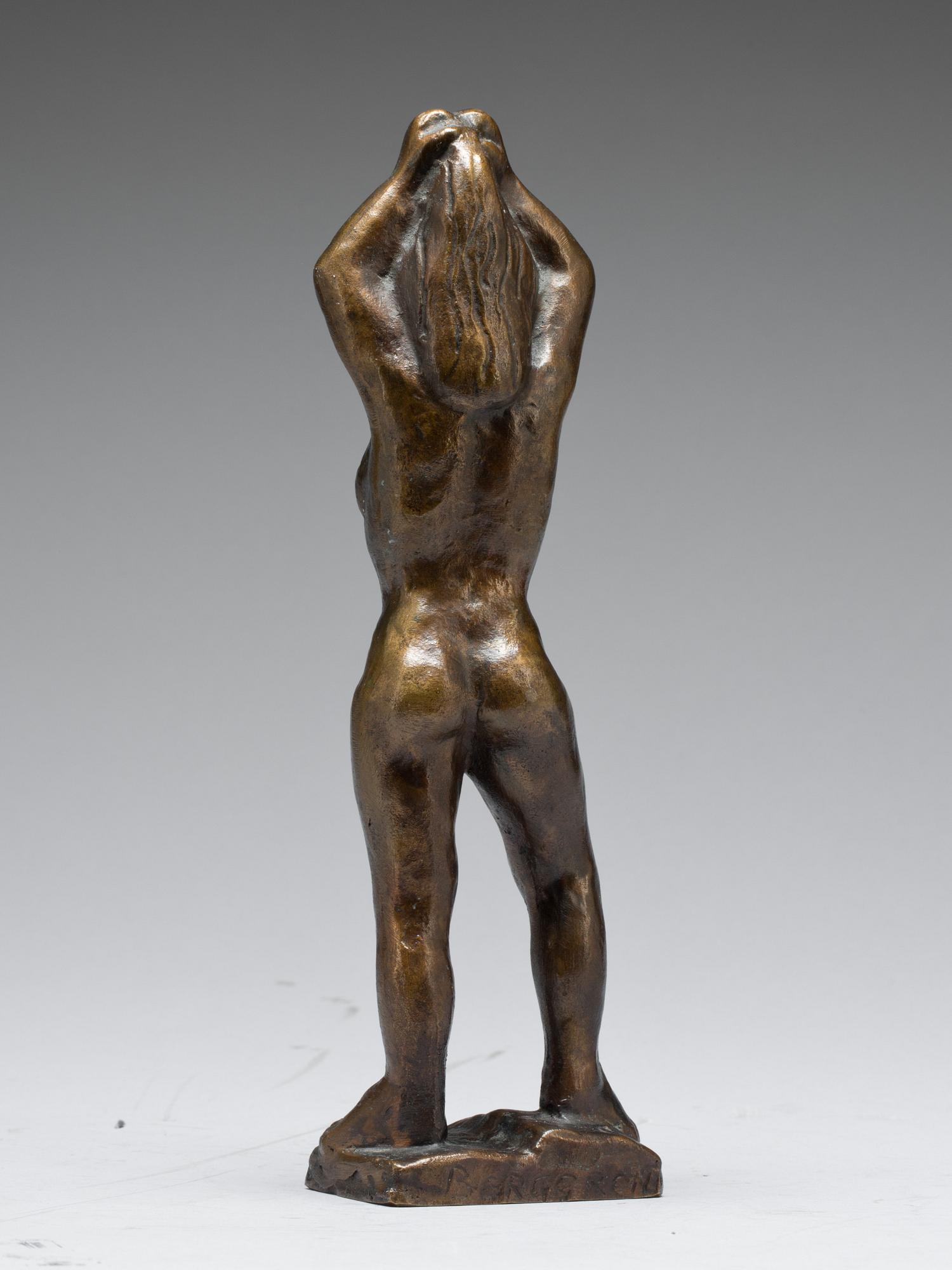 SIGGE BERGGREN, skulptur brons. Signerad.