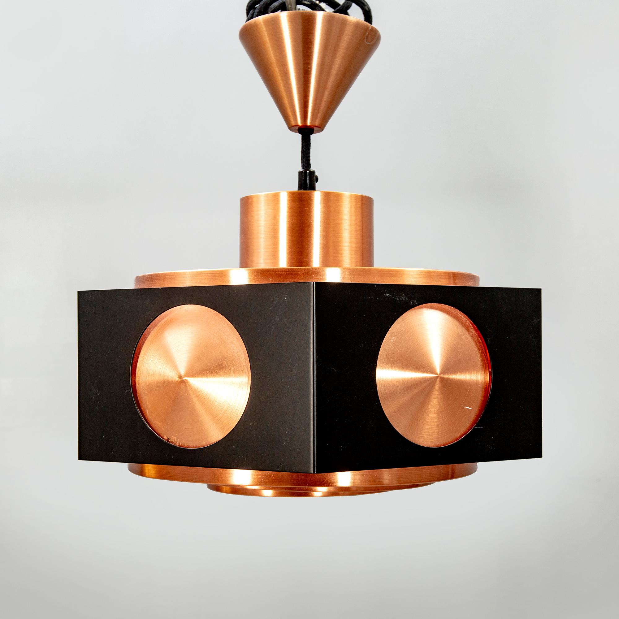 Birger Hammerstad, Ceiling lamp, copper, Model 367/68.