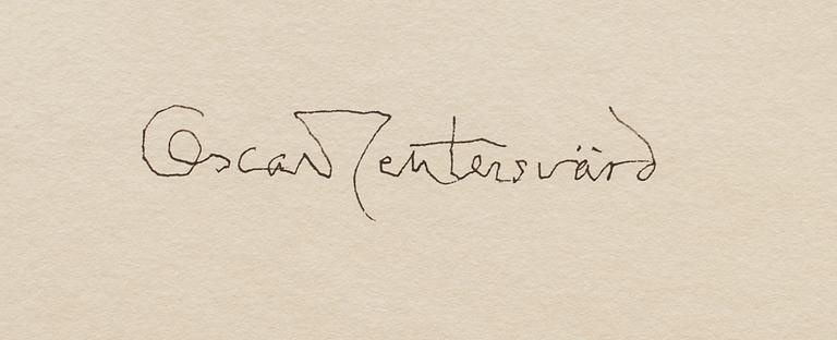 OSCAR REUTERSVÄRD, 15 st, akvareller och tusch på papper, flertalet signerade.