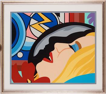 Tom Wesselmann, "Bedroom face with Lichtenstein".