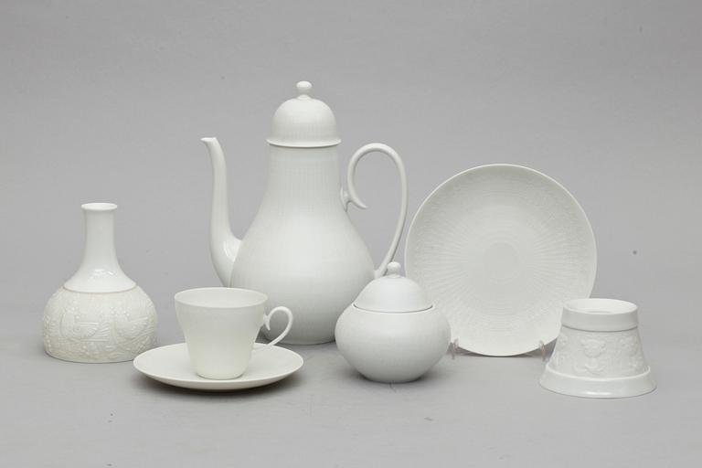 KAFFESERVIS, 17+6 delar, porslin, Rosenthal, Studio line.