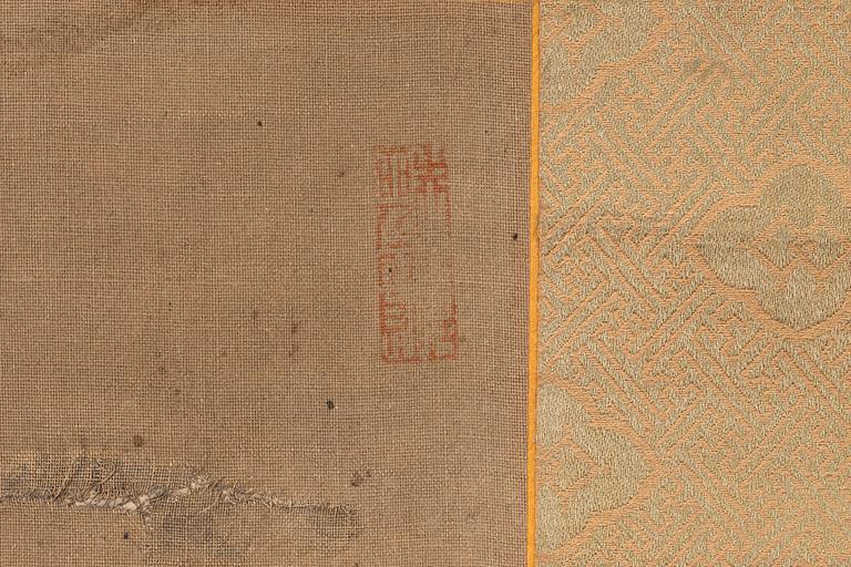 Unidentified artist, deer and birds in a blooming landscape, late Qing dynasty after earlier masters.