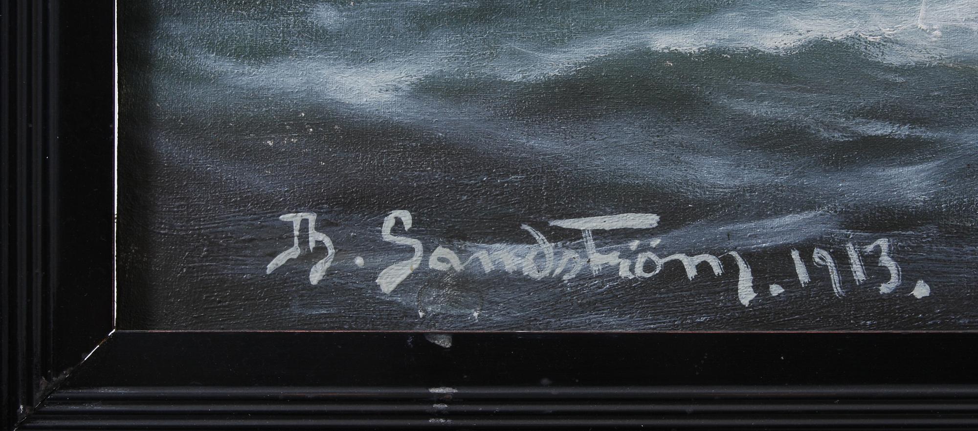 THERESIA SANDSTRÖM, olja på duk, sign.