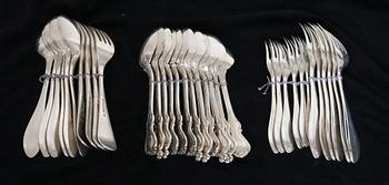 PARTI BESTICK, 34 st, silver, ca 1400 g.