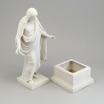 BERTEL THORVALDSEN, efter. Figurin, parian, Gustavsberg, 1934.