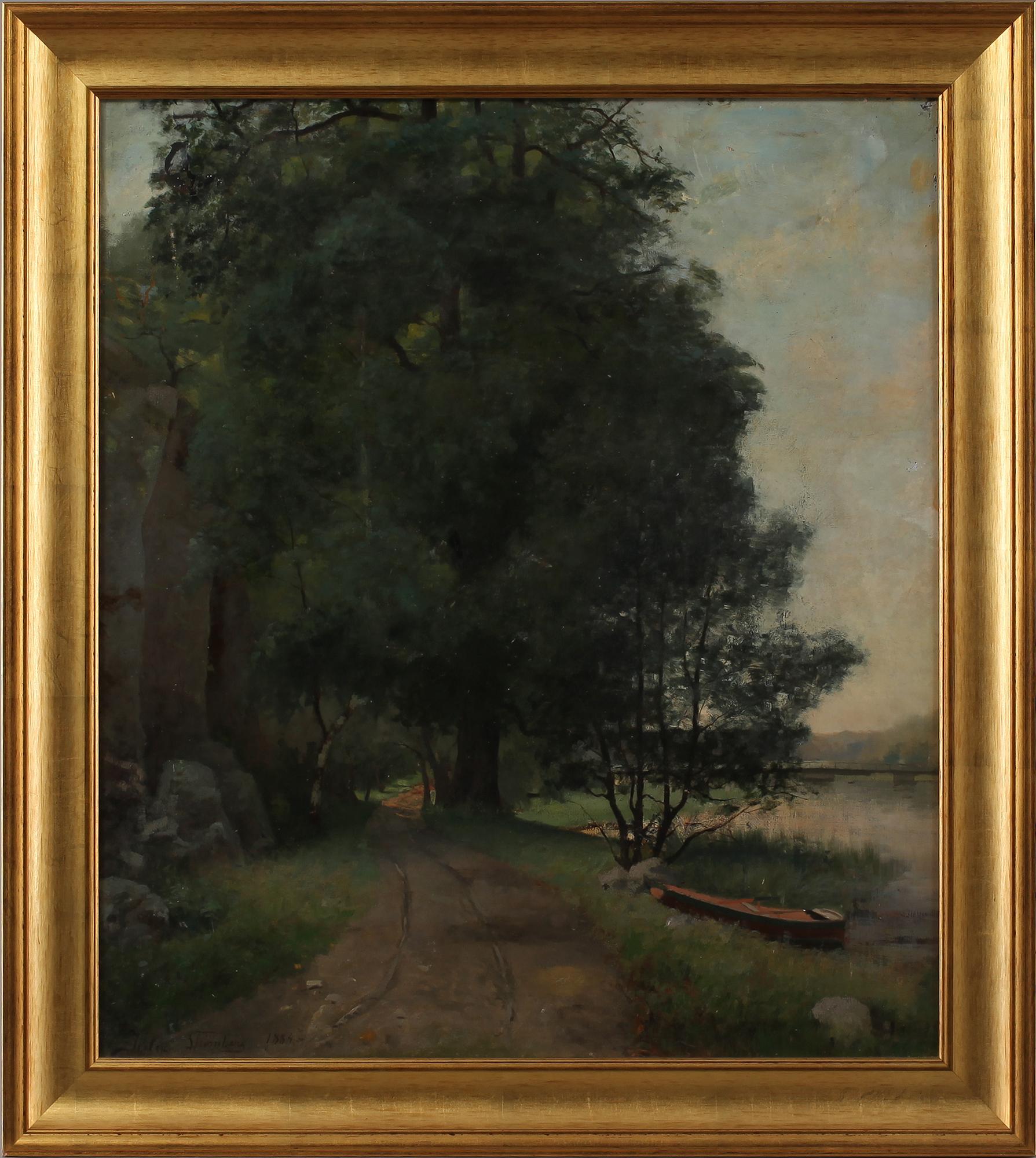 JULIA STRÖMBERG, olja på duk, signerad och daterad 1884.