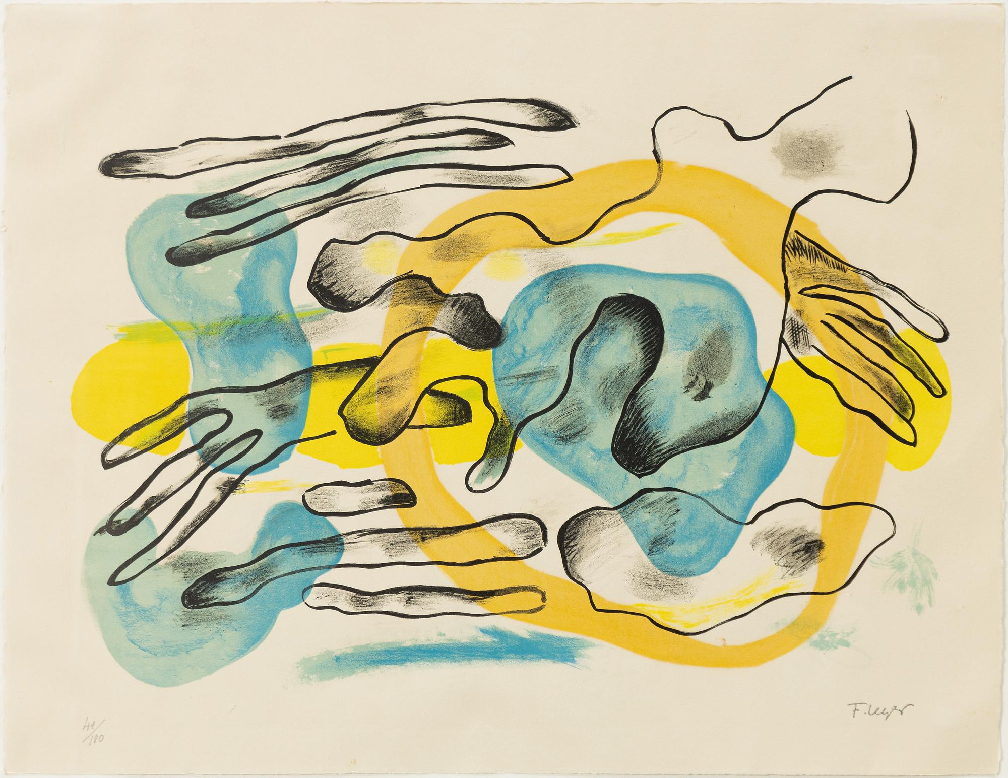 Fernand Léger, efter, "Les Nuages" Ur "La ville".