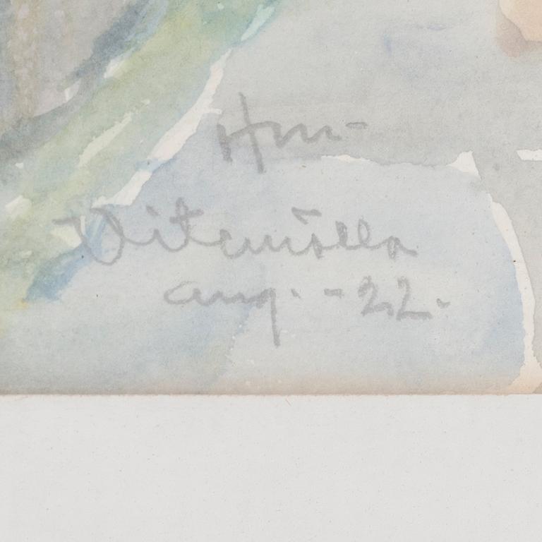 HENRY MAYNE, akvarell, monogramsignerad och daterad -22.