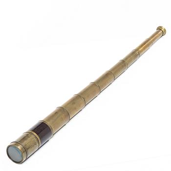 Telescope, 19th century, marked L Ingr Chevalier,  opticien du Roi  , Place du Pont Neuf 15, Paris.