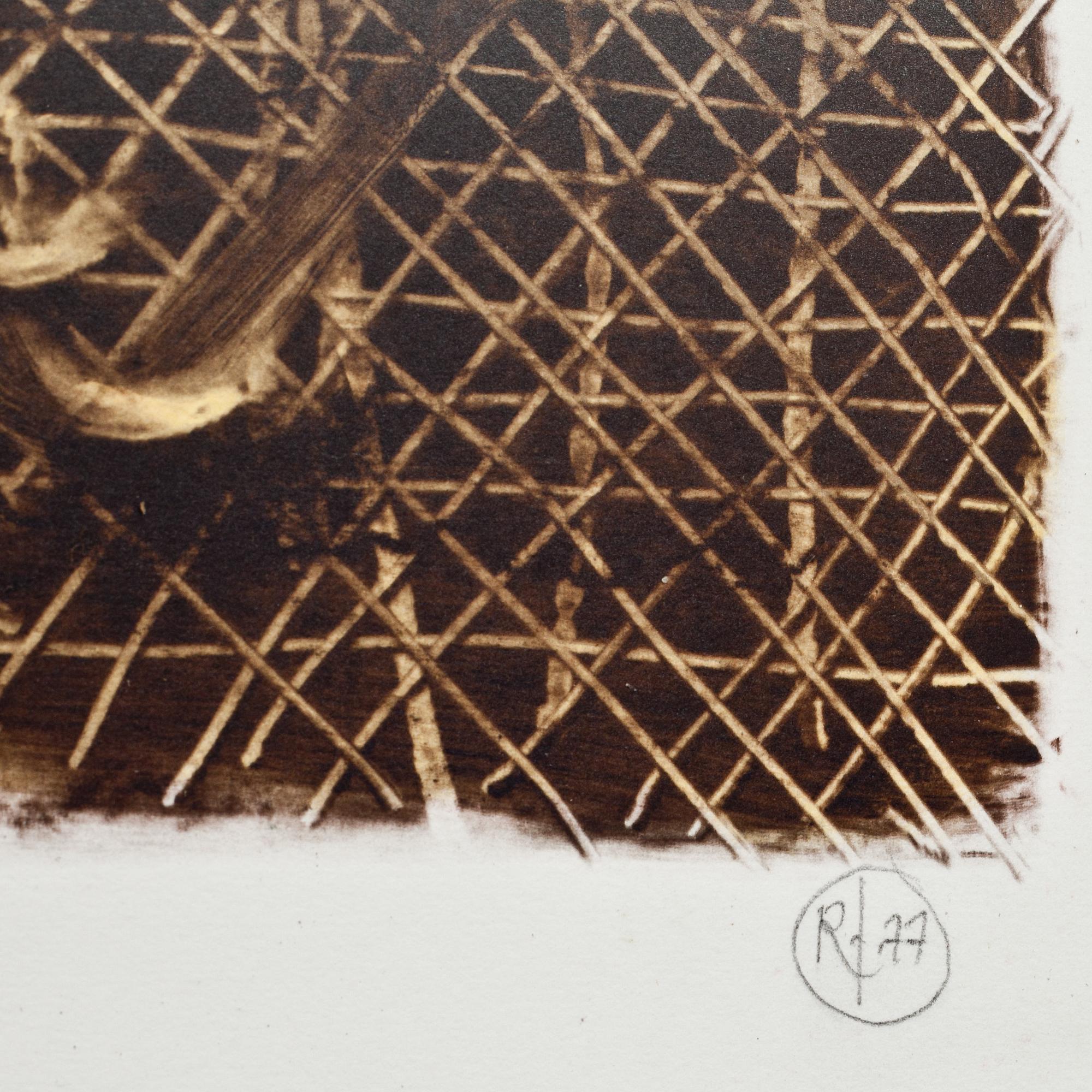 ROJ FRIBERG, färglitografi, signerad, numrerad 66/90 och daterad- 77.