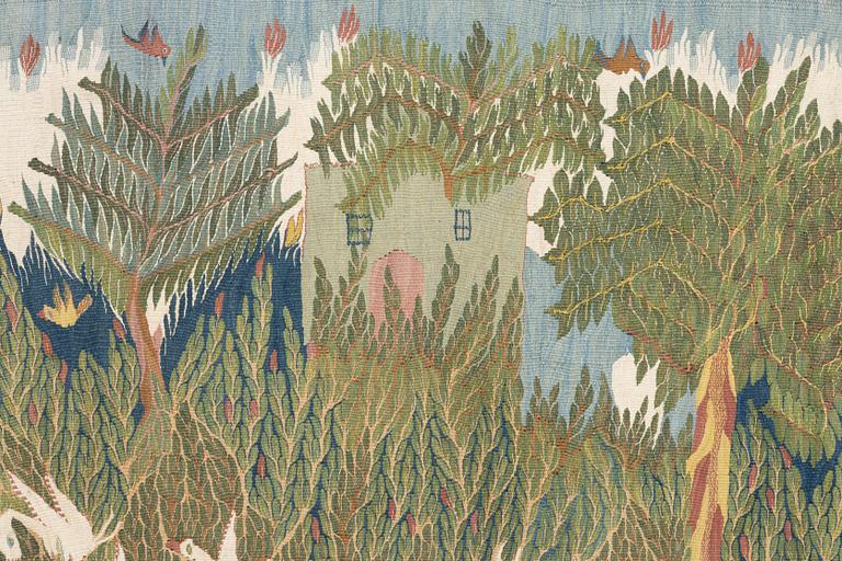 Ramses Wissa Wassef, Vävnad, gobelängteknik, Harania, Egypten, ca 64 x 42 cm.