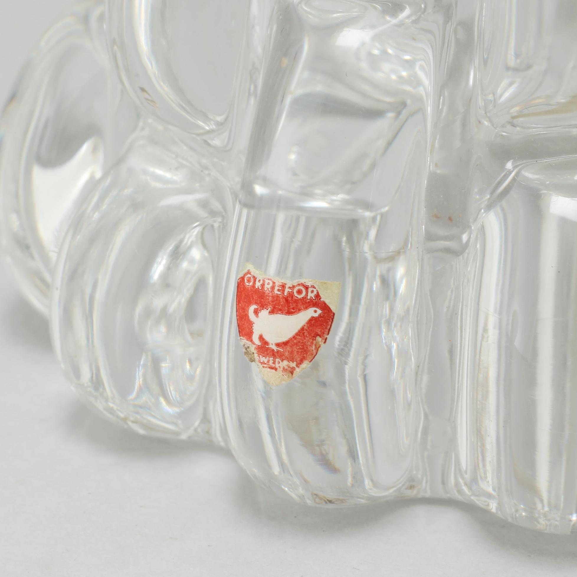 A pair of table lamps by Carl Fagerlund for Orrefors, third quarter of the 20th century.