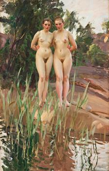 392. Anders Zorn, "Två vänner" / "Väninnor" (Two friends / Friends).