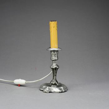 LJUSSTAKE/LAMPA, tenn Jonas Ingemarsson Boström, Göteborg 1741.