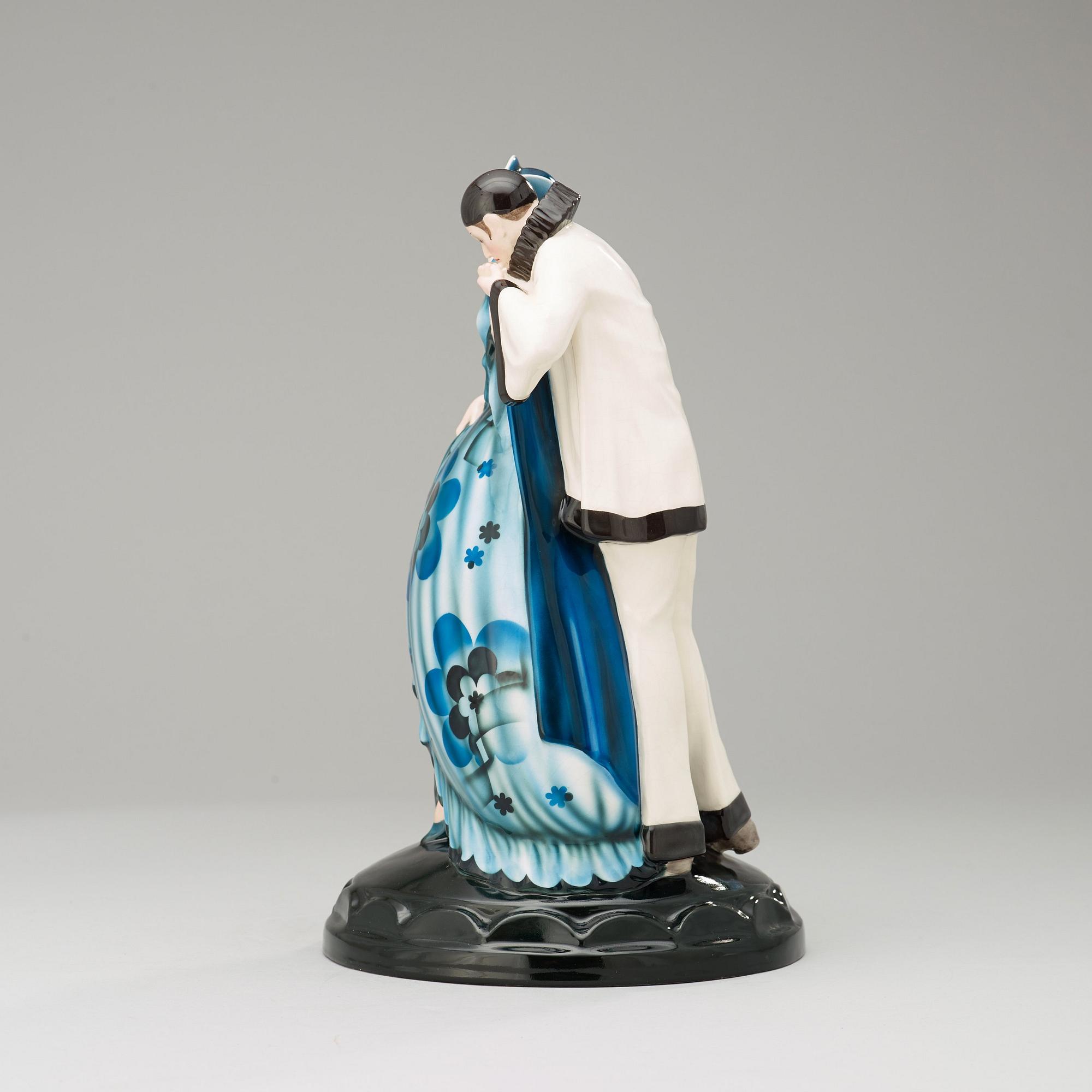 A Josef Lorenzl creamware figure, Vienna, 1920's-30's.