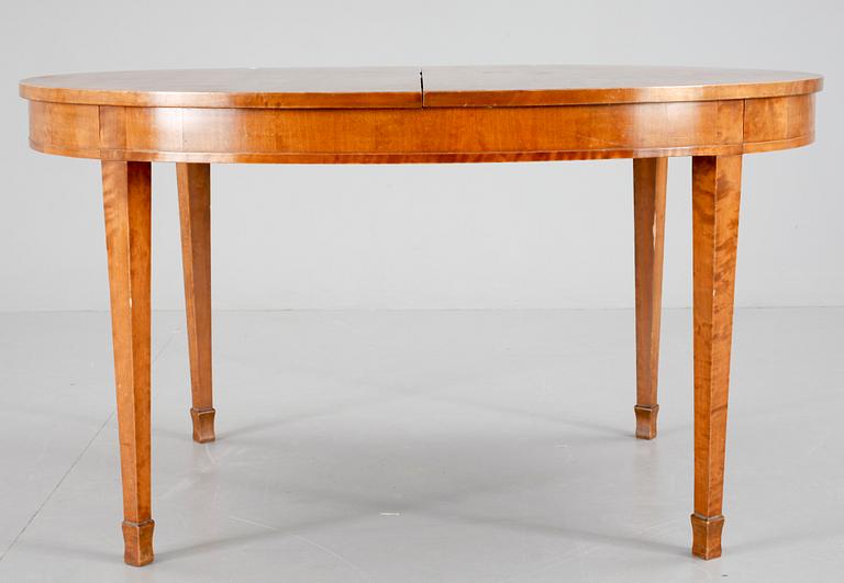 MATSALSGRUPP, 7 delar, gustaviansk stil, 1920-tal.
