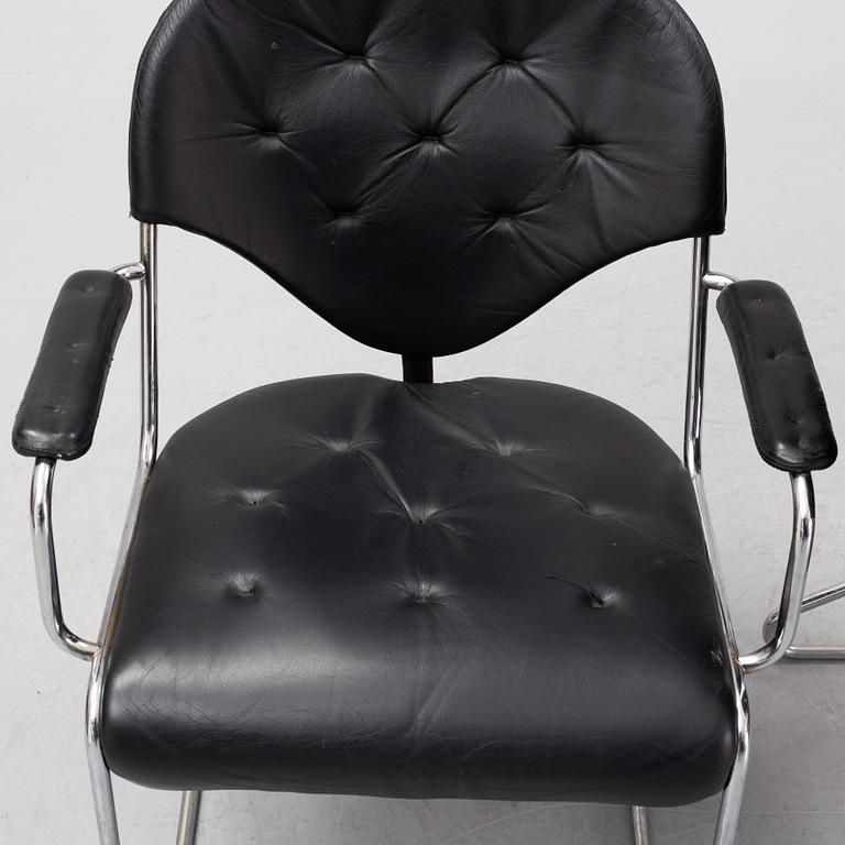 Four 'Sam' armchairs by Sam Larsson for Dux. Late 20th Century.