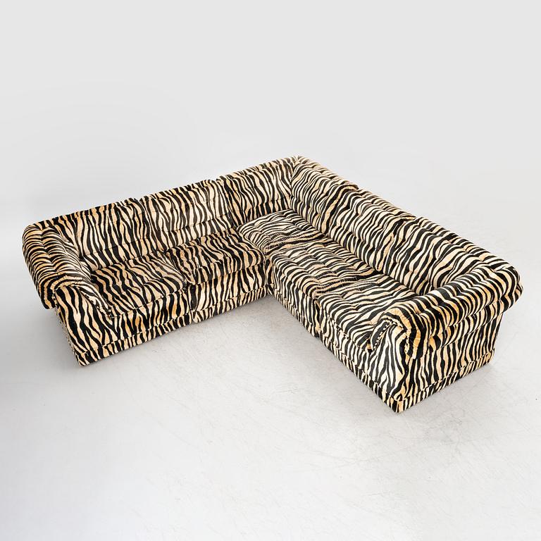 A sofa in 5 modules,  1970s.