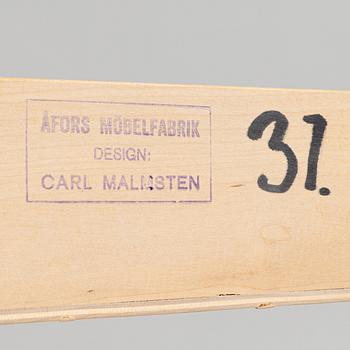 Carl Malmsten, a pair of birch bedside tables, Åfors Möbelfabrik.