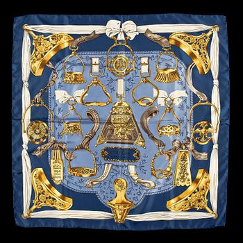 HERMÈS, scarf "Etriers", 1960-tal.