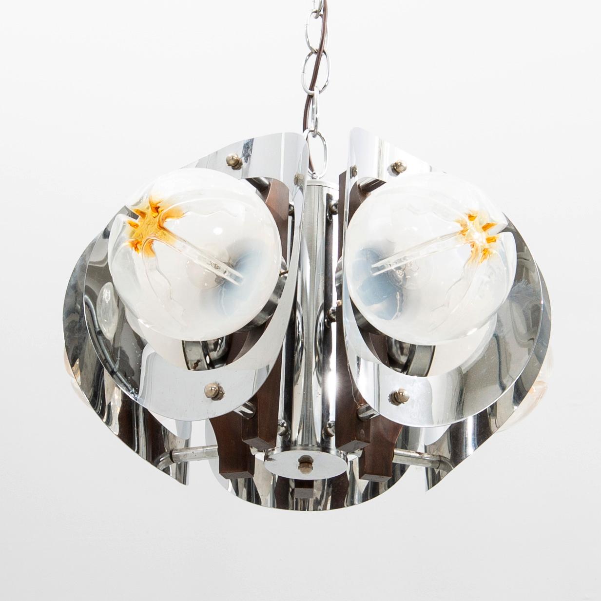 Chandelier, Mazzega, Murano, Italy, second half of the 20th century.