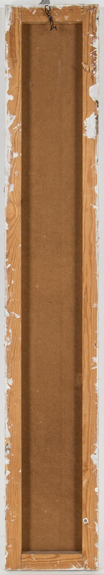 PETER HAHNE, triptyk, olja på duk samt collage, signerad a tergo.