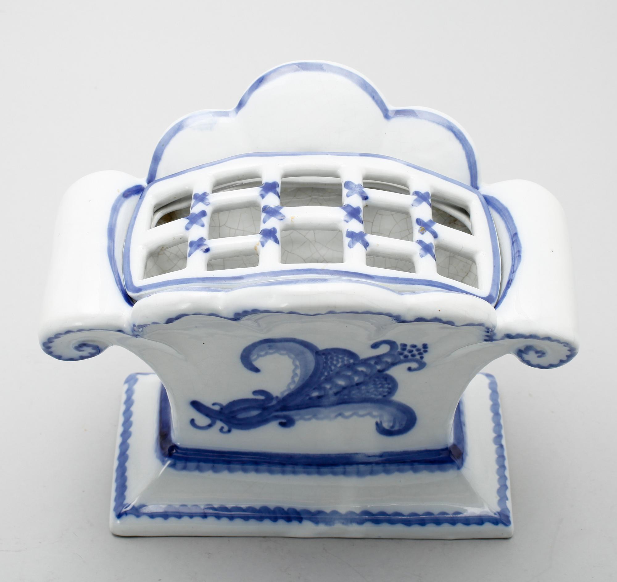 TULPANVAS, flintgods, Wilhelm Kåge, Gustavsberg (1918-1920).