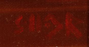 AKOS SOLLAR, olja på duk, signerad.