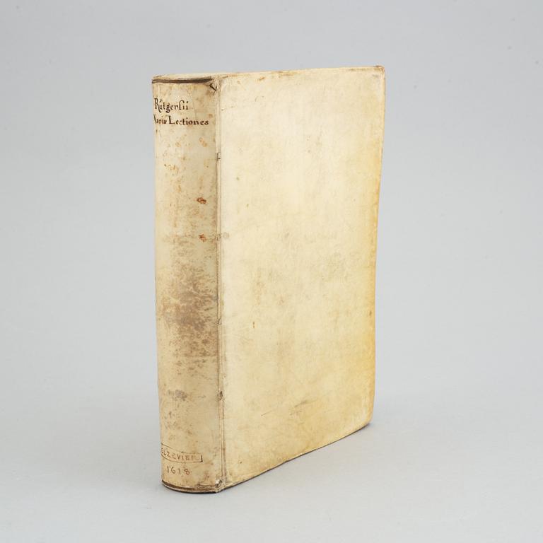 An Elzevir in 4to, dedicated to King Gustav II Adolf.