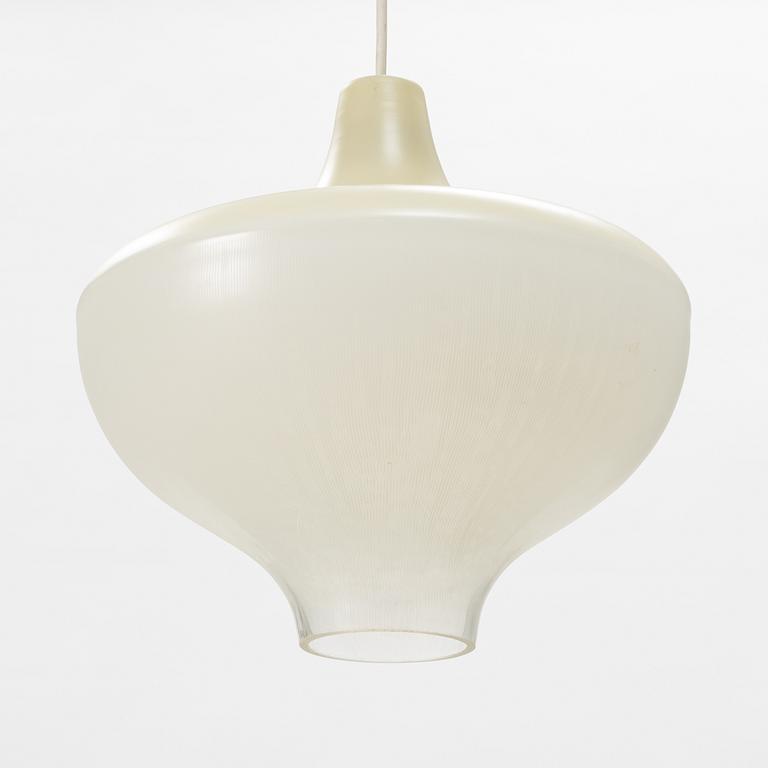 A glass ceiling light, Scandinavia, mid 20th Century.
