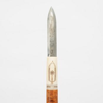 Lars-Erik Marsja, a bear spear, signed LE Marsja.