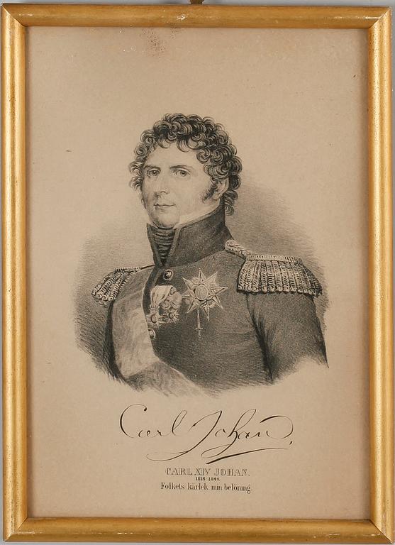 REGENTLÄNGD, 18 st, litografiska tryck, 1800-tal.