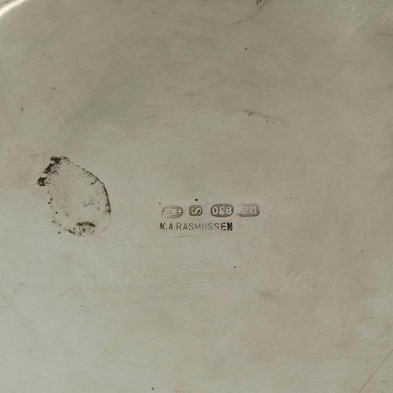Stop, silver, K. A Rassmussen, 1900-tal. Totalvikt ca 685 gram.