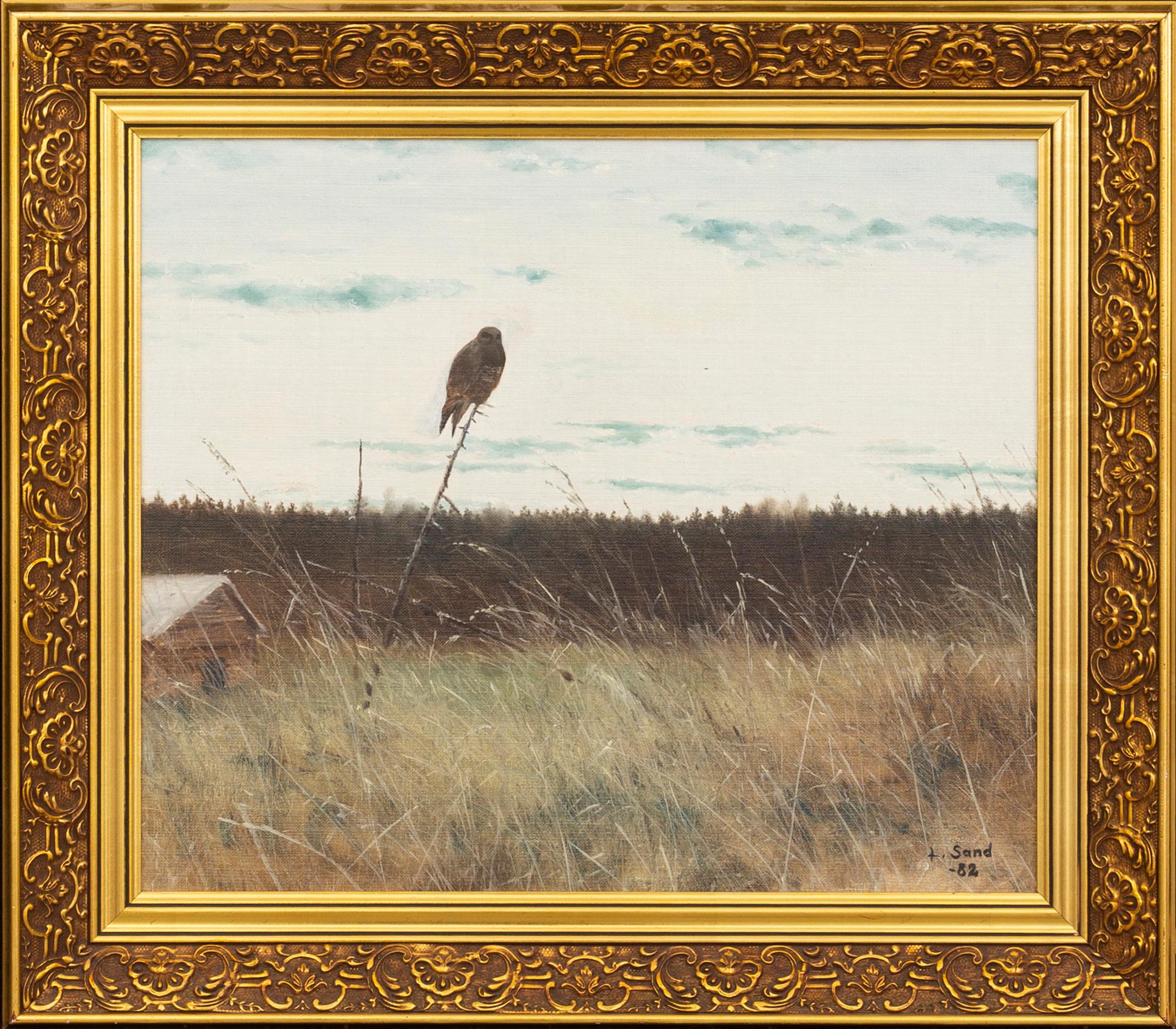 Lennart Sand, oil on canvas. Signed and dated 1982.