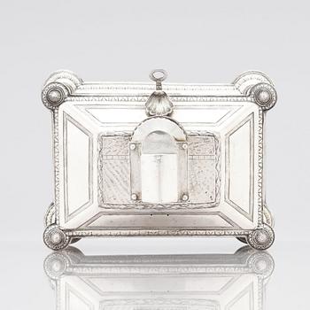 Brahmfeld & Gutruf, smyckeskrin, silver, mitten 1800-talet, Hamburg.