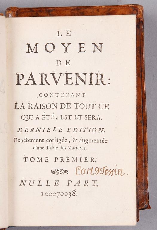BOK, 2 band. "Moyen de parvenir" Holland 1738.