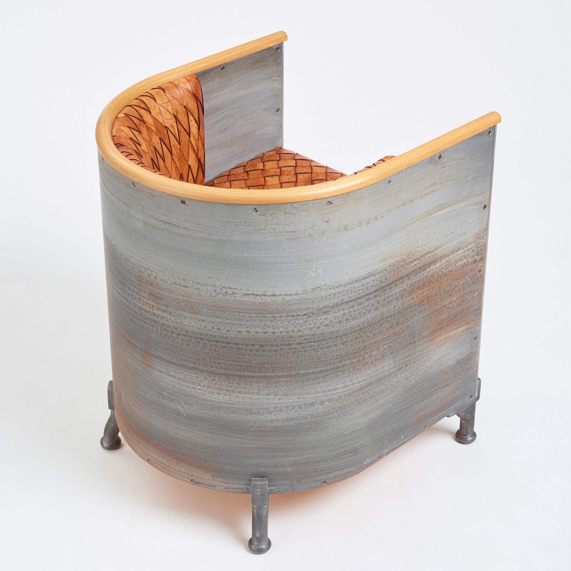 Mats Theselius, fåtölj ”Aluminium chair”, ed. 59/200, Källemo, efter 1990.