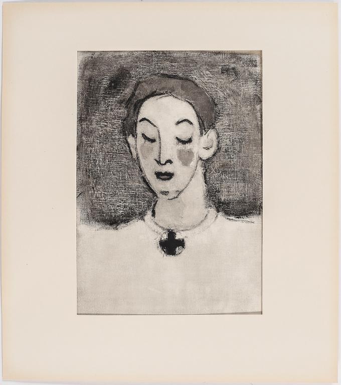 HELENE SCHJERFBECK, mapp, 48st reproduktioner, Gotthard Johansson, numrerad 345/500, Nordisk Rotogravyr Stockholm 1945.