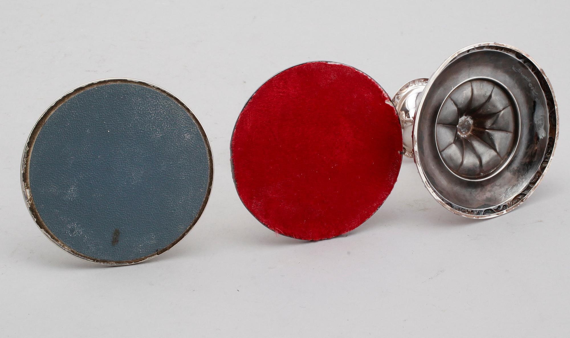 LJUSSTAKAR, 2 par, silver, 1900-talets första hälft.
