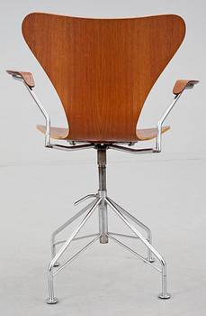 SKRIVBORDSSTOL, "Sjuan", Arne Jacobsen, Fritz Hansen.