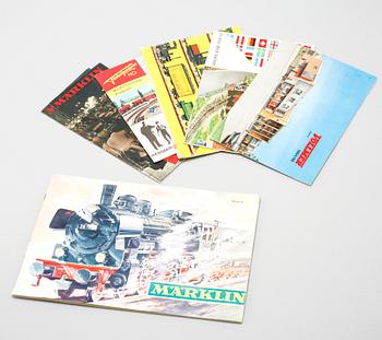 PARTI MODELLTÅG, 29 delar, huvudsakligen Märklin, Tyskland, 1900-talets andra hälft.