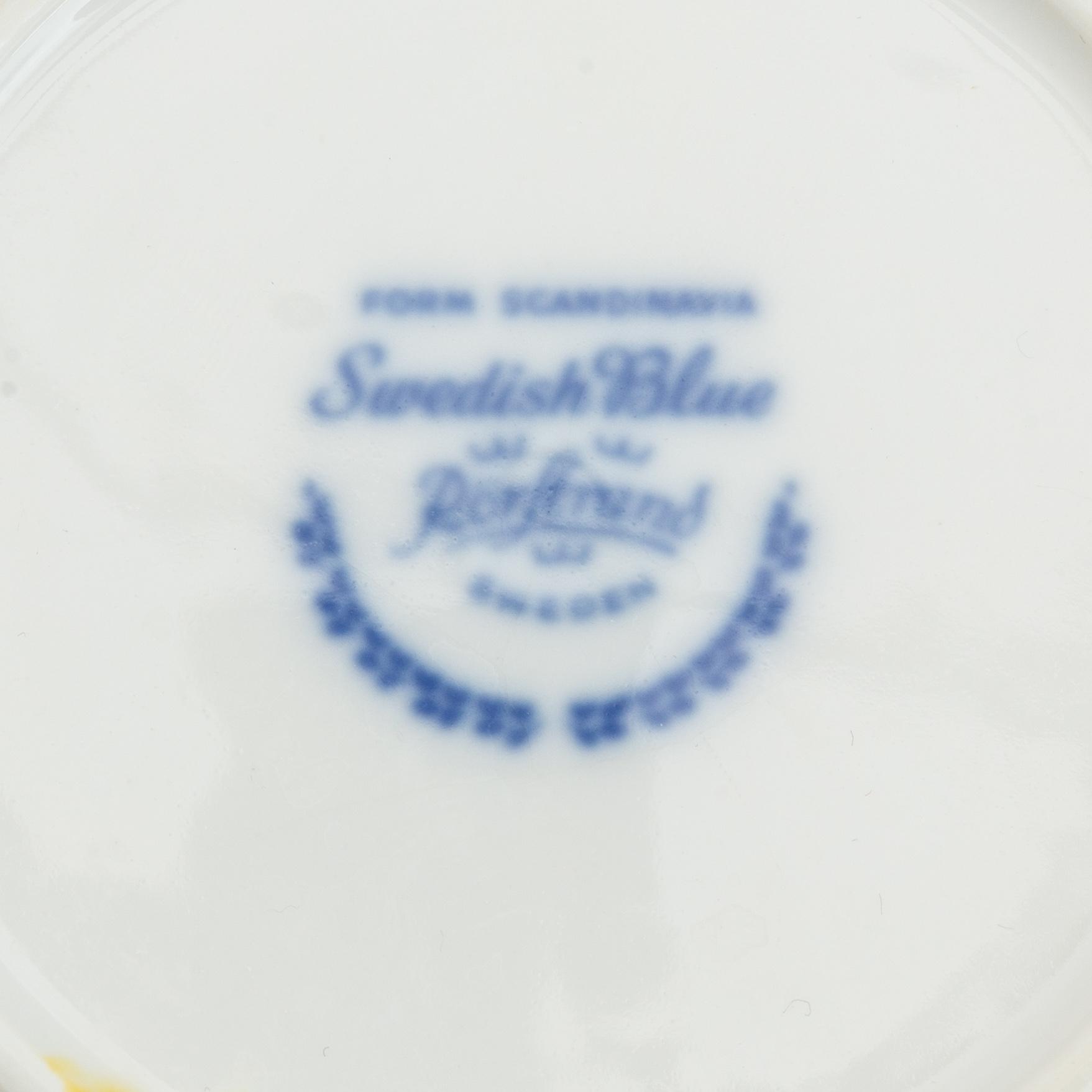 Carl-Harry Stålhane, servisdelar, 14 st, "Swedish Blue", Rörstrand.
