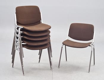 STOLAR, 6 st, Giancarlo Piretti, Castelli, 1900-talets slut, märkta.