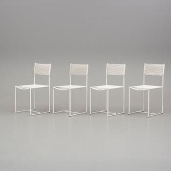 GIANDOMENICO BELOTTI, stolar, 4 st, "Spaghetti", Alias, Italien, modellen formgiven 1960.