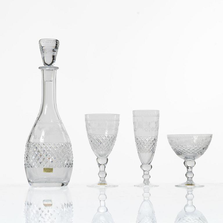 Kosta, A 23 pieces glass service, “Elvira Madigan”, 20th century.