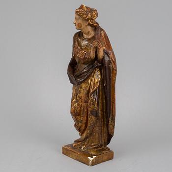 A wooden sculpture, 18th Century.