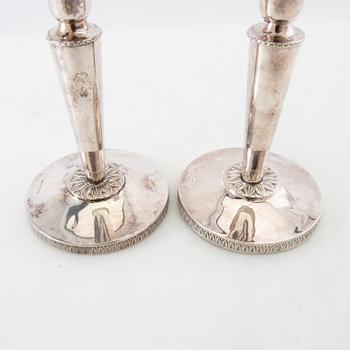 Candelsticks a pair silver Ceson Gothenburg 1960.