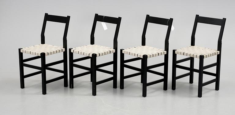 STOLAR, 4 st, "Schablon", Johan Kandell, Källemo.