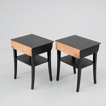 SÄNGBORD, ett par, Svenska Möbelfabrikerna, Bodafors, 1950-tal.