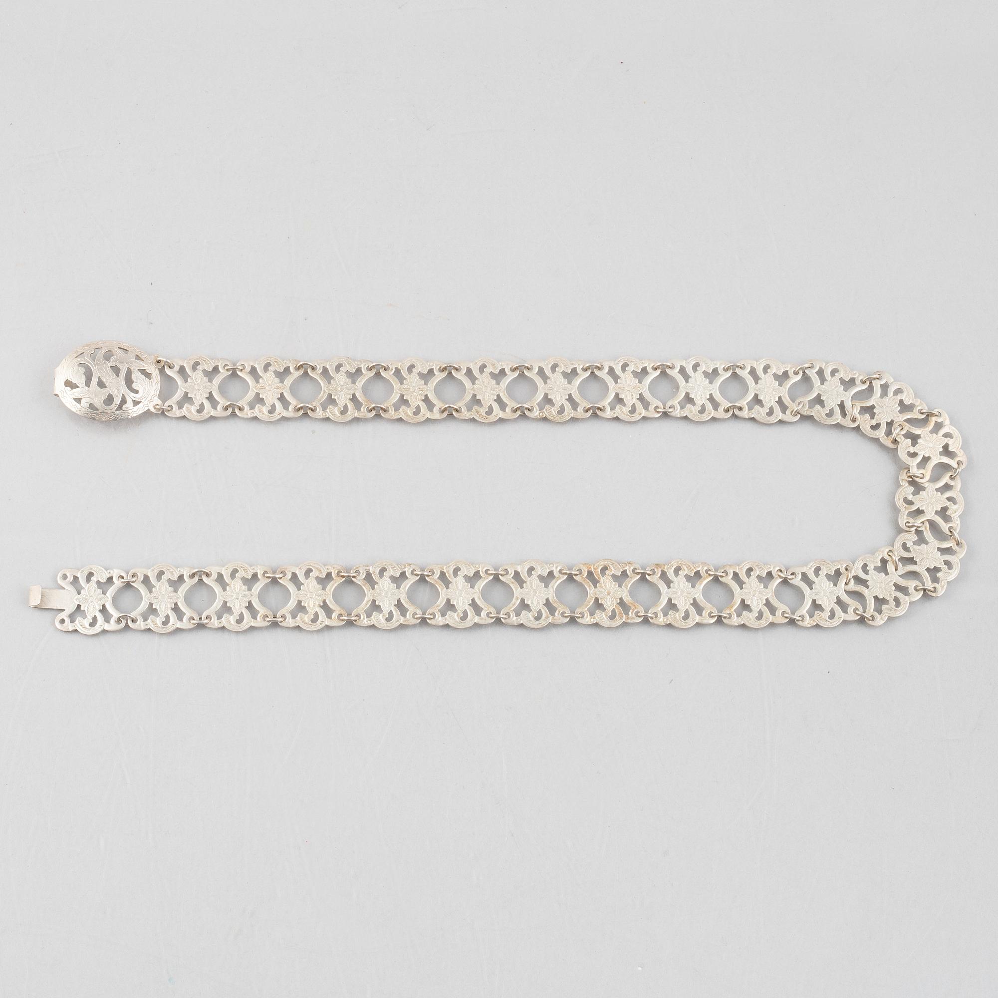 A Chinese Silver Belt, circa 1900.